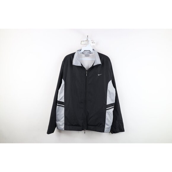 Vintage Y2K Nike Womens XL Travis Scott Mini Swoosh Lined Windbreaker Jacket - Picture 1 of 16